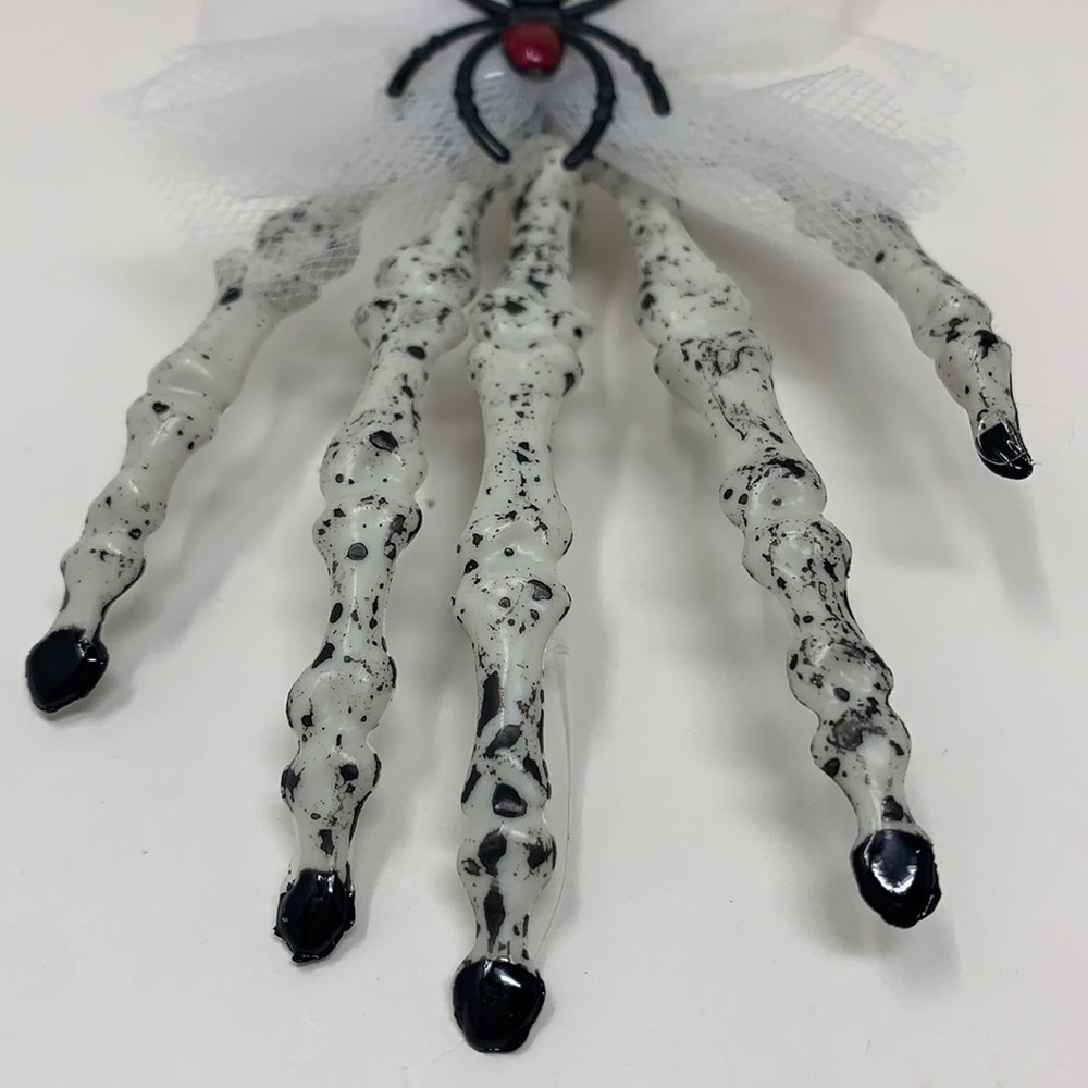 Skeleton 🕷hand hair clip Halloween Day of Dead - Picture 10 of 10